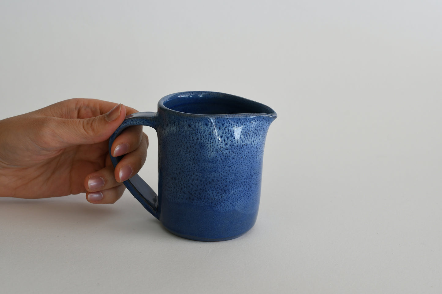 Servizio da tè in ceramica smaltata blu