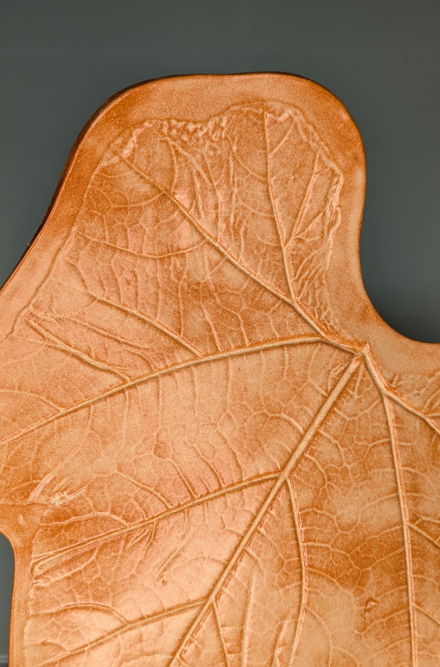 Piatto da portata in ceramica smaltata, colore autunno