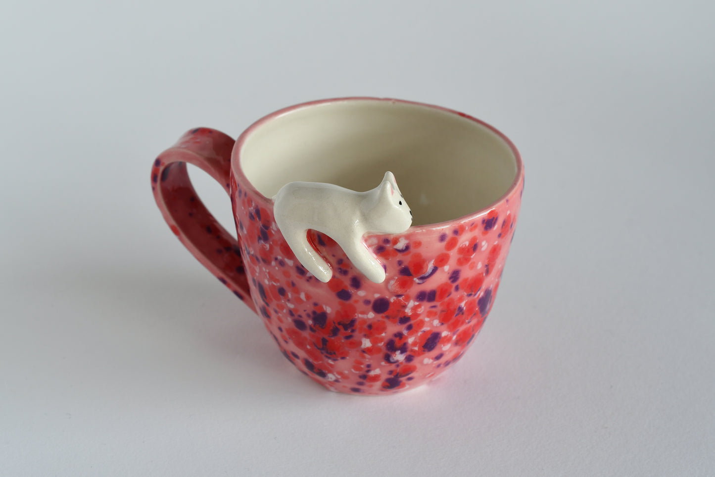 Tazza animata con piccolo animale gatto cane papera cavallo uccellino coniglio, completamente personalizzabile