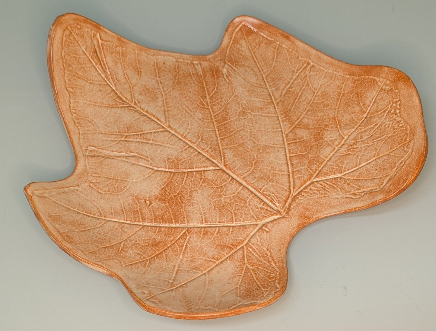 Piatto da portata in ceramica smaltata, colore autunno