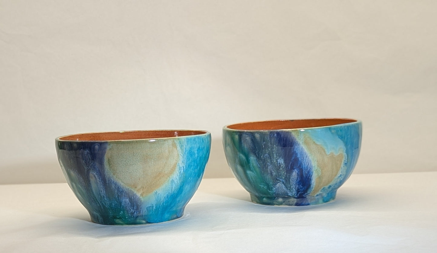 Servizio macedonia per 6 colore del mare